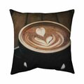 Begin Home Decor 26 x 26 in. Artistic Cappuccino-Double Sided Print Indoor Pillow 5541-2626-GA117